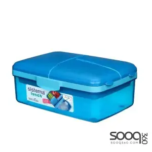 Quaddie Coloured lunch box 1.5 Liter