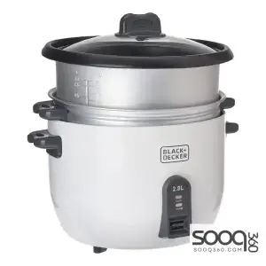 طباخ أرز بلاك أند ديكر 1100 واط أبيض 2.8 لترRC2850-B5
