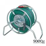Mega 1/2 inch water hose with iron reel - 50 meters