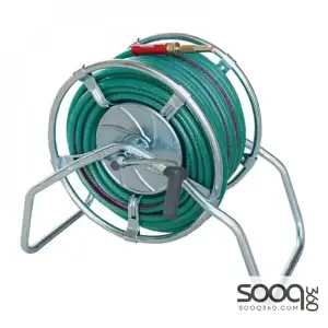 Mega 1/2 inch water hose with iron reel - 50 meters