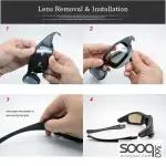 Sunglasses with 4 lenses