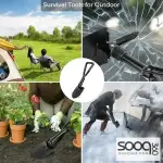 Large camping and hiking shovel