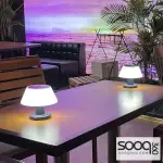 Rechargeable solar table lamp