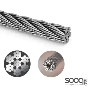 حبل ستانلس ستيل 600 متر مقاسات