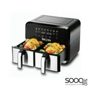 Black & Decker Digital Air Fryer, 2-Pack, 8L (4+4L), 1700W, DZAF1700-B5