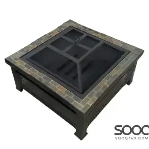 Wood-burning stove - BBQ grill 76*76cm