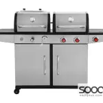 Mega 2-burner charcoal and gas grill - 162*66*113 cm