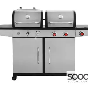Mega 2-burner charcoal and gas grill - 162*66*113 cm