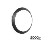 Fomajali 30cm Round Wall Lamp - Black