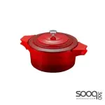 Royal 20cm Casserole Cooking Pot - Red