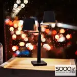 Luxury double table lamp, wireless rechargeable
