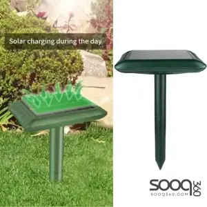 Ultrasonic solar-powered snake and rodent repellent