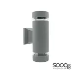 Ceramic wall lamp - gray, 26 cm