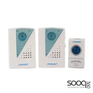 Terminator Wireless Digital Doorbell with 38 Ringtones and 2 Receivers