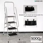 White ladder, 6 wide steps