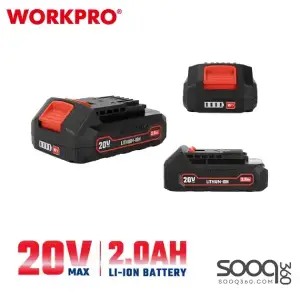 بطارية ليثيوم 20 فولت 2 امبير من وورك برو (WP395003)