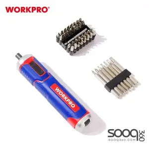 طقم مفك شحن 3.6 فولت من وورك برو (WP460005)