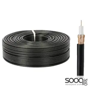 Coaxial RG58 Cable Black 100m without Power Cable