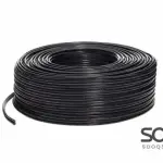 HAING Coaxial RG58 Cable Black 200m with Power Cable