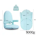 Nnewvante Floor Chair with Back Support and Armrest