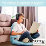 Nnewvante Floor Chair with Back Support and Armrest