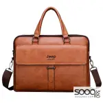 Jeep Buluo High Quality Leather Laptop Bag 15.6"