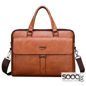 Jeep Buluo High Quality Leather Laptop Bag 15.6"