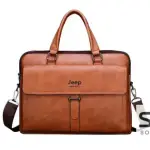 Jeep Buluo High Quality Leather Laptop Bag 15.6"