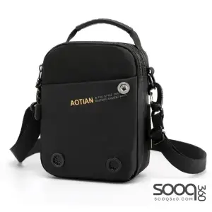 AoTian 8354 Men's Shoulder Crossbody Bag -Black