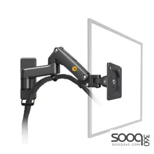 NB North Bayou F150 17"-35" Gas Spring Full Motion Wall Monitor Mount Single Arm 3-12KG