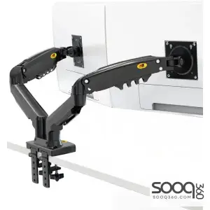 NB North Bayou F160 17"- 27" Adjustable Dual Monitor Mount Gas Spring Desk Arm 2-9kg