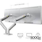 NB North Bayou G32 22" to 32" Adjustable Dual Monitor Stand Gas-Spring Desk Mount (2-15kgs)