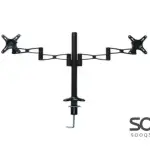 Desk Dual Screen Mount Stand Extendable Arm Monitor