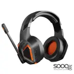 Meetion BTH014 2.4G Wireless Bluetooth & Wired Gaming Headset -Black