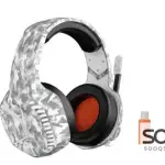 Meetion BTH014 2.4G Wireless Bluetooth & Wired Gaming Headset -White
