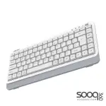 Meetion BTK500 Streamlined Dual-Mode Compact Wireless Keyboard -White
