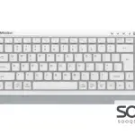 Meetion BTK500 Streamlined Dual-Mode Compact Wireless Keyboard -White