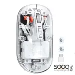 Meetion BTM005 Dual Mode 2.4G Bluetooth & Wireless Mouse -White