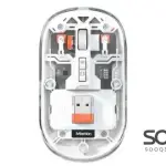 Meetion BTM005 Dual Mode 2.4G Bluetooth & Wireless Mouse -White