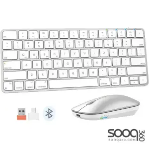 Meetion ikey C210 Wireless Ultra-thin Keyboard and Mouse Combo -White