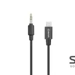 BOYA BY-K1 3.5mm Male to Apple MFi Male Certified Lightning Adapter Cable (20cm)