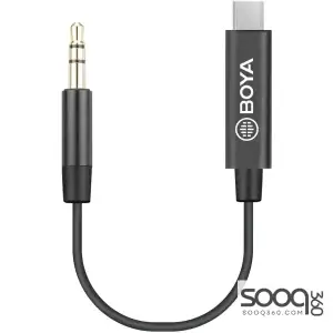 BOYA BY-K2 3.5mm TRS Male to Type-C Male Audio Adapter Cable (7.8in)