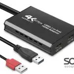 4k/60hz USB to Dual HDMI Display Adapter Output Two Different Pictures