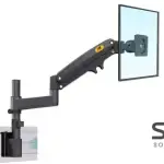 NB North Bayou D21 22"-35" Gas-Strut Partition Rail Mount 360° Rotation ±180° Swivel TV Bracket