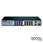 D-Link DES-F1016P-E 16-Port 10/100 Long Range PoE+ Surveillance Switch