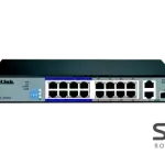 D-Link DES-F1016P-E 16-Port 10/100 Long Range PoE+ Surveillance Switch