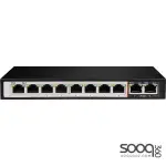 D-Link DGS-F1010P-E/B 8GE PoE+ 2GE Uplink 250m PoE Switch-KU Plug