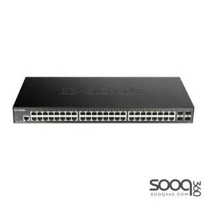 D-Link DGS-1250-52XMP 48 Ports 10/100/1000Mbps PoE+4 Ports 10G SFP+ Smart Managed Switch