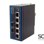 D-Link DGS-F1000-4P1T2S 5 Port Gigabit (4x PoE ports) 2x SFP industrial unmanaged Switch