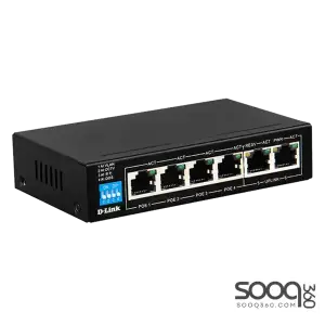 D-Link DGS-F1006P-E 6-Port 10/100/1000 Switch with 4 PoE Ports and 2 Uplink Ports